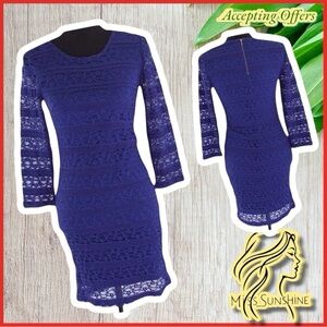 Forever 21 - Sz XS - lovely blue lace slip dress